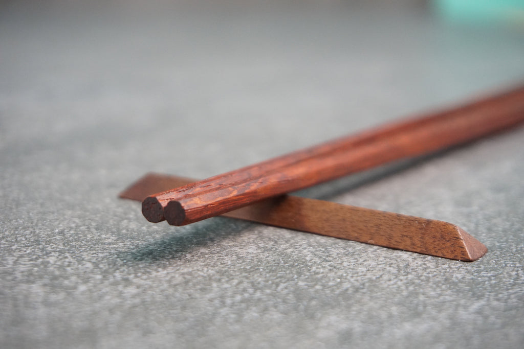 Complete Set: Wood Bowl, Chopsticks, Ramen Spoon