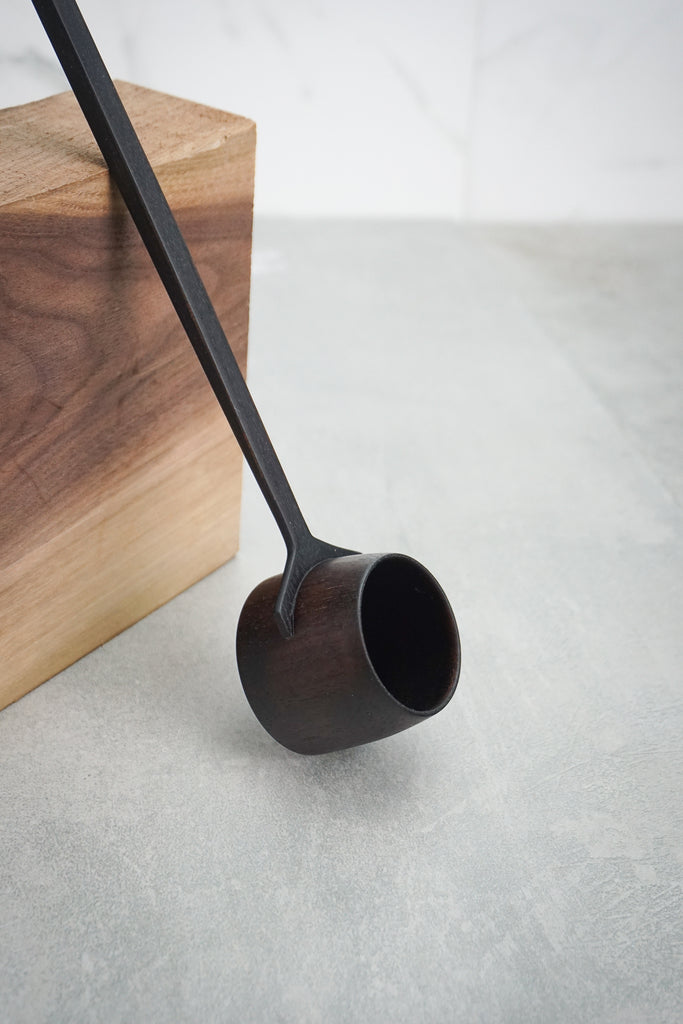 Ebonized Walnut Scoop