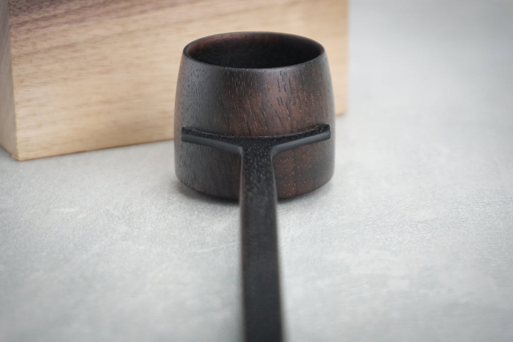 Ebonized Walnut Scoop