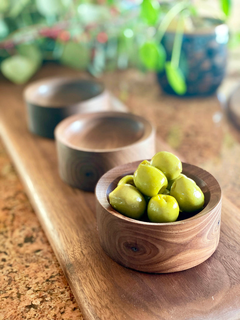 Walnut Bowl Trio