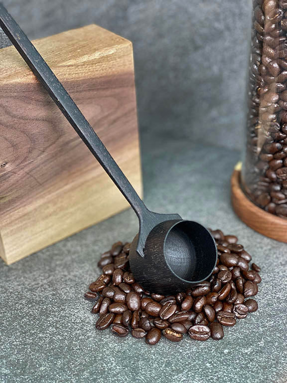 Ebonized Walnut Scoop